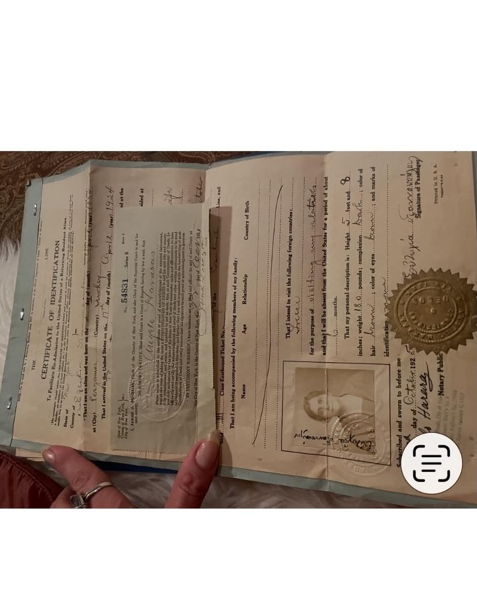 Havana — US Reentry Certificate (October 1925) preview