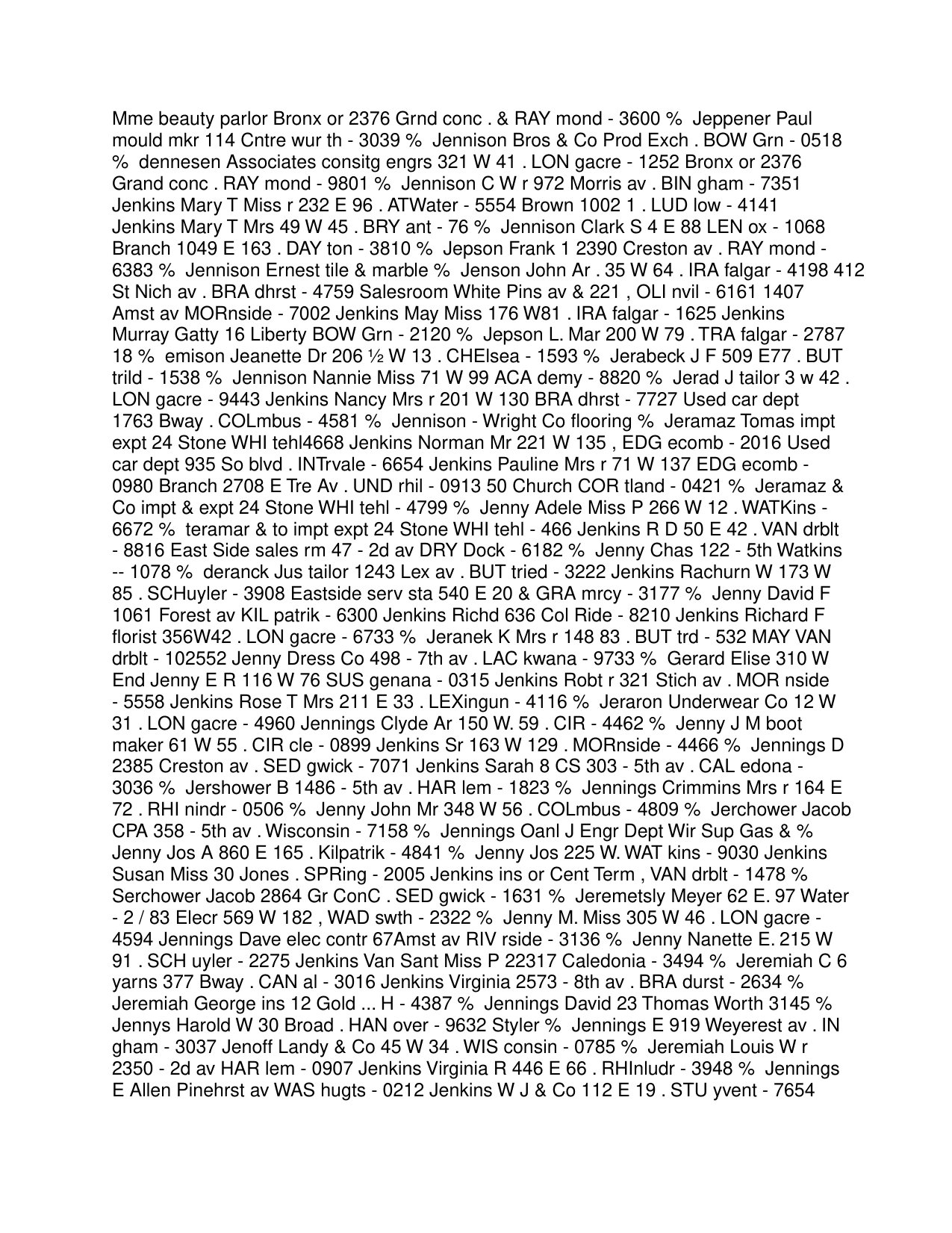 Lazaros Jeannopoulos — NYC City Directory (Summer 1926) — page 9 of 12