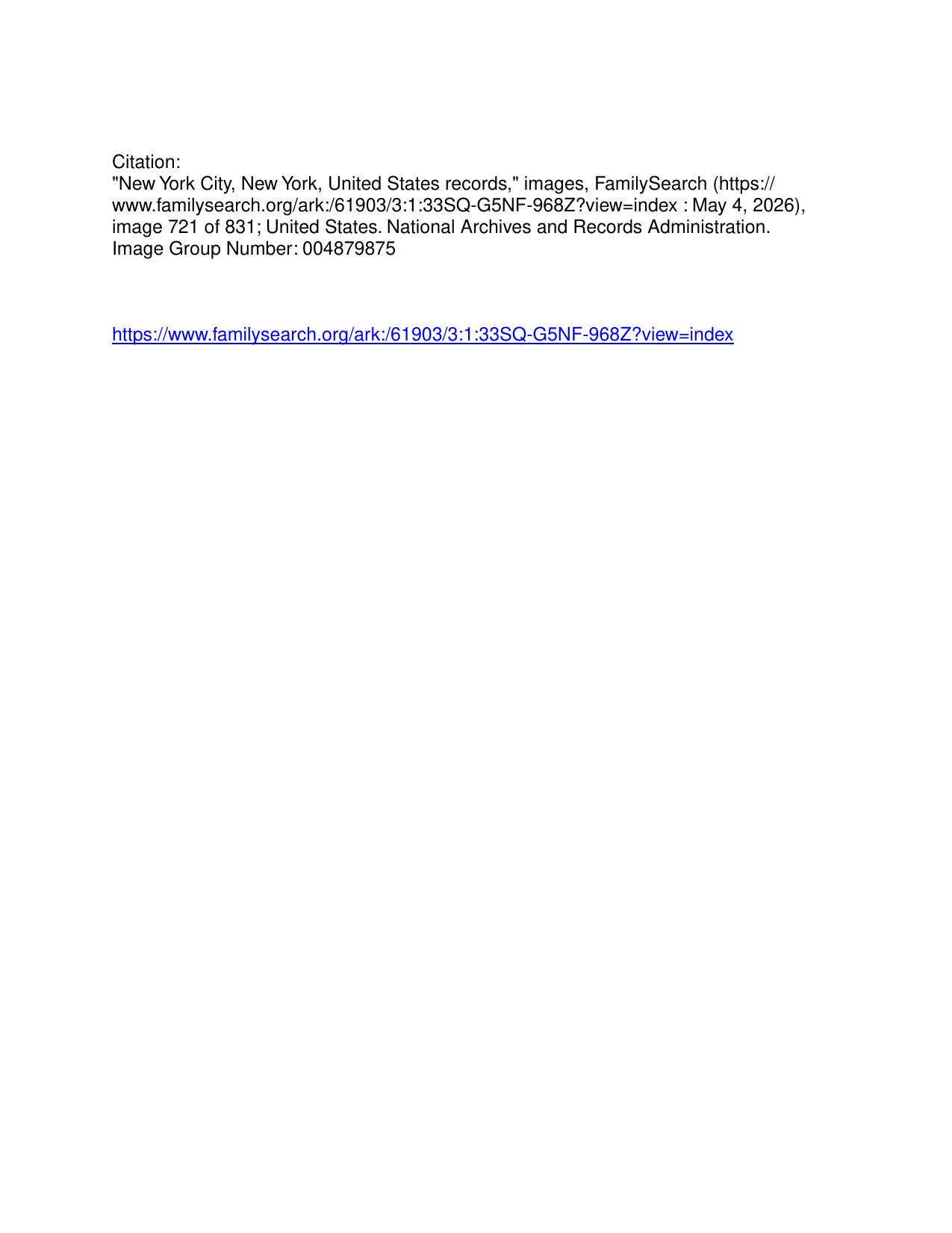 Constantine Jeannopoulos — SS Excalibur Arrival Manifest — page 2 of 2