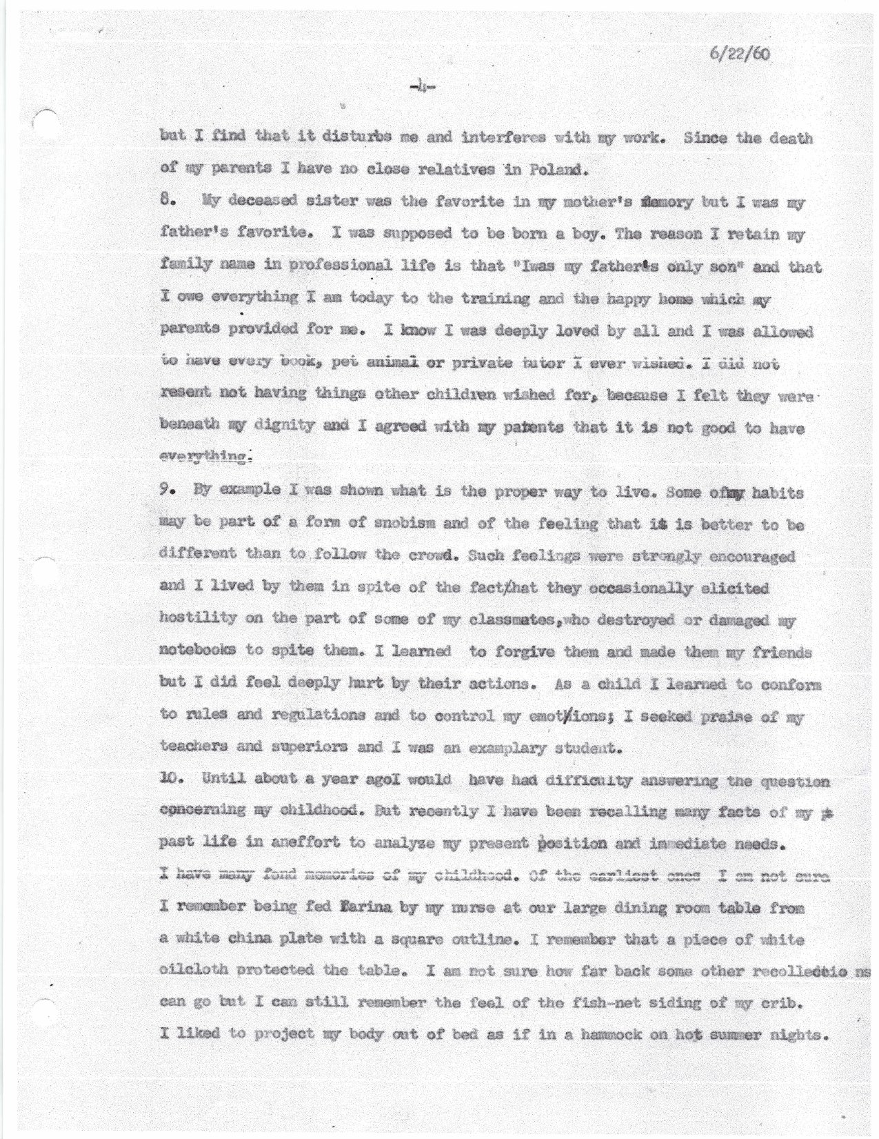 Sophie Jeannopoulos — Biographical Data (Joint Medical Authority, 1960) — page 4 of 11