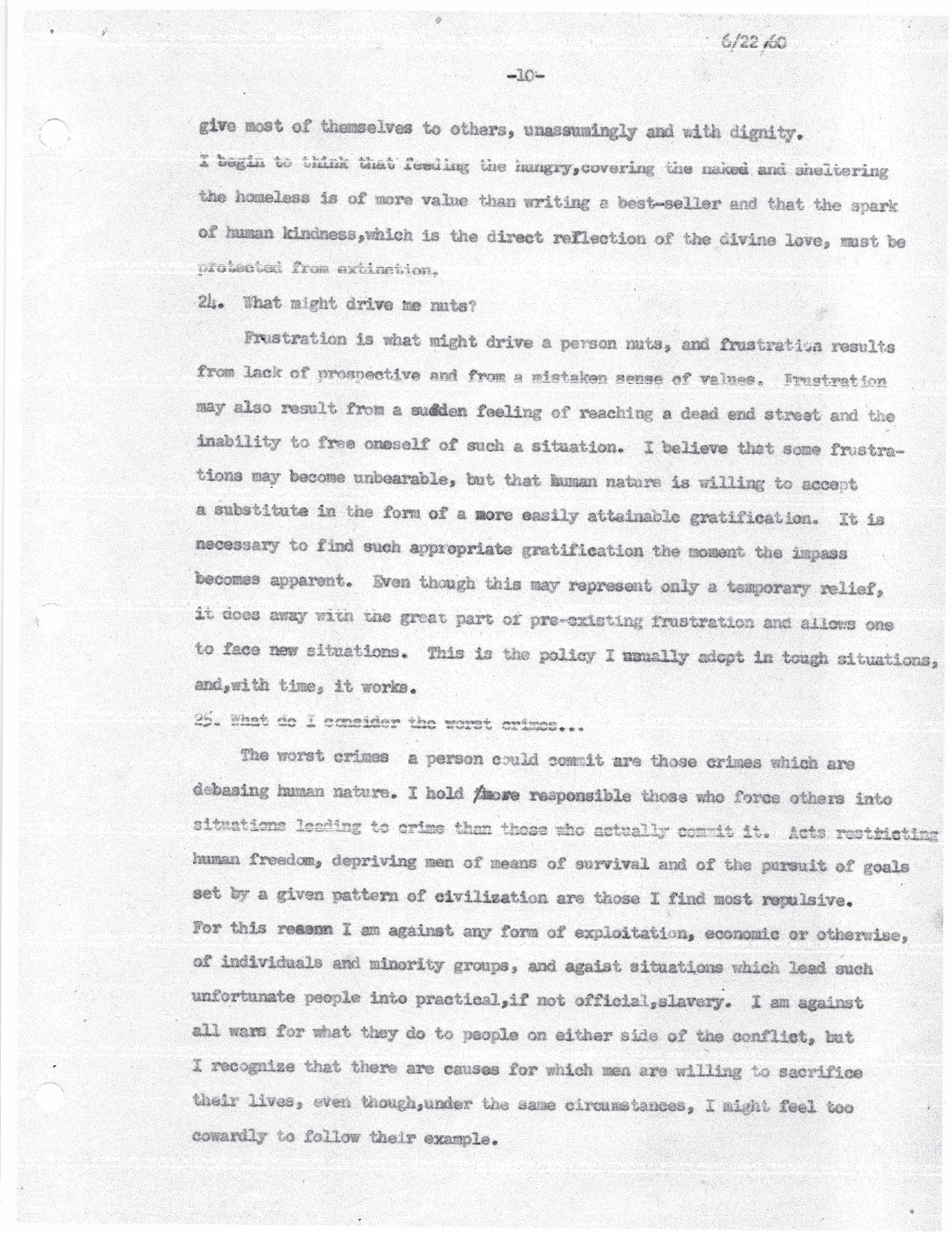 Sophie Jeannopoulos — Biographical Data (Joint Medical Authority, 1960) — page 10 of 11