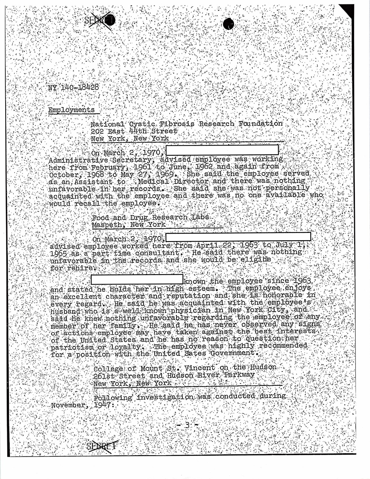 Sophie Jeannopoulos — FBI FOIA File NY140-18428 — page 7 of 19