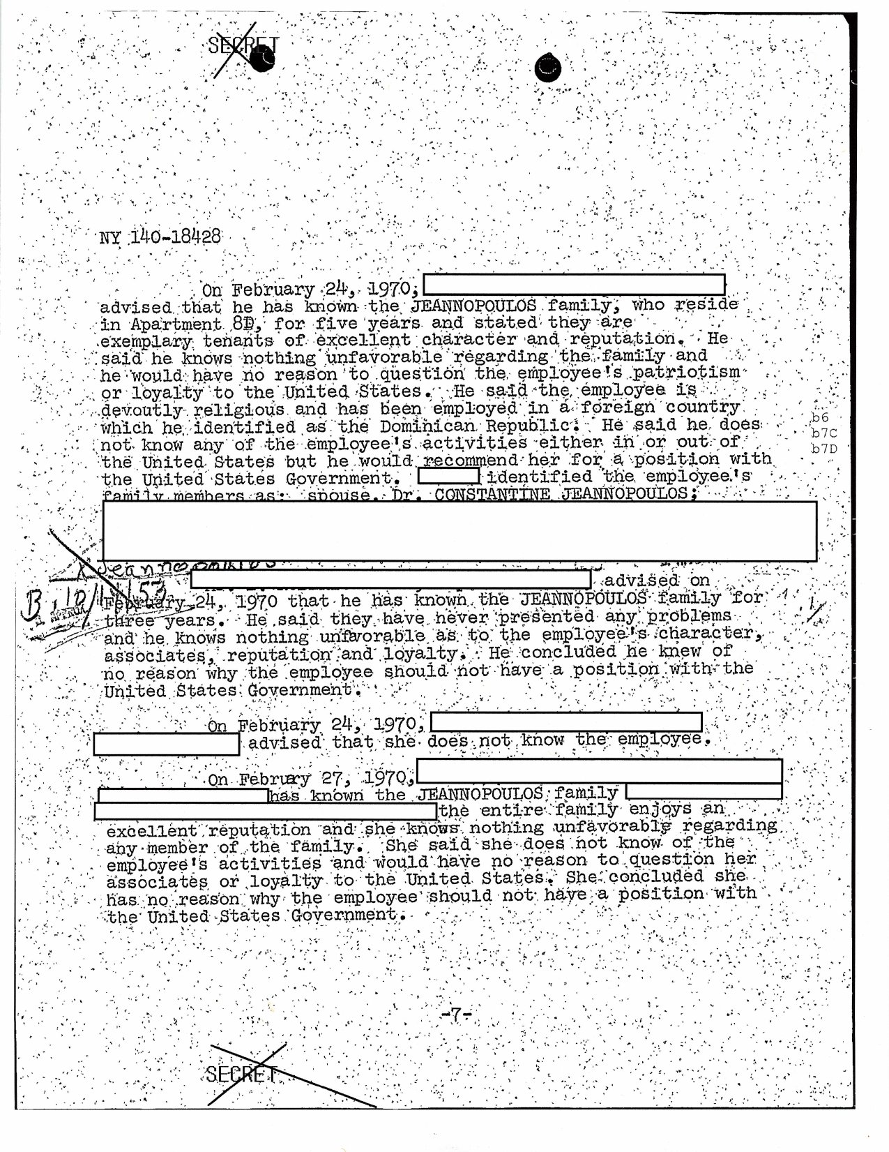 Sophie Jeannopoulos — FBI FOIA File NY140-18428 — page 11 of 19